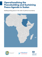 Report cover with map of Africa and Sudan highlighted
