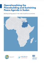 Cover Operationalising the Peacebuilding and Sustaining Peace Agenda in Sudan