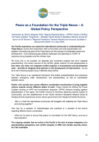 Cover Peace as a Foundation for the Triple Nexus