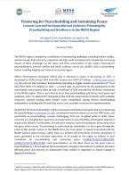 Cover Financing for Peacebuilding and Sustaining Peace