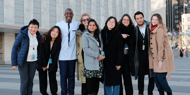 Some GPPAC members within the delegation at the CSO-UN Dialogue on Peacebuilding