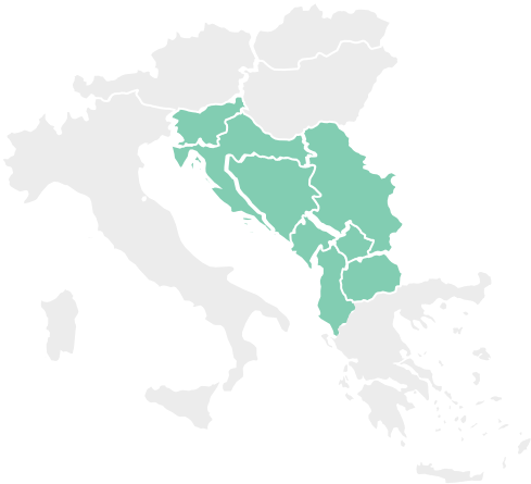 Map of Balkans