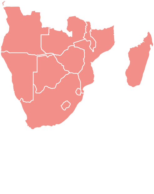 Map of Southern Africa