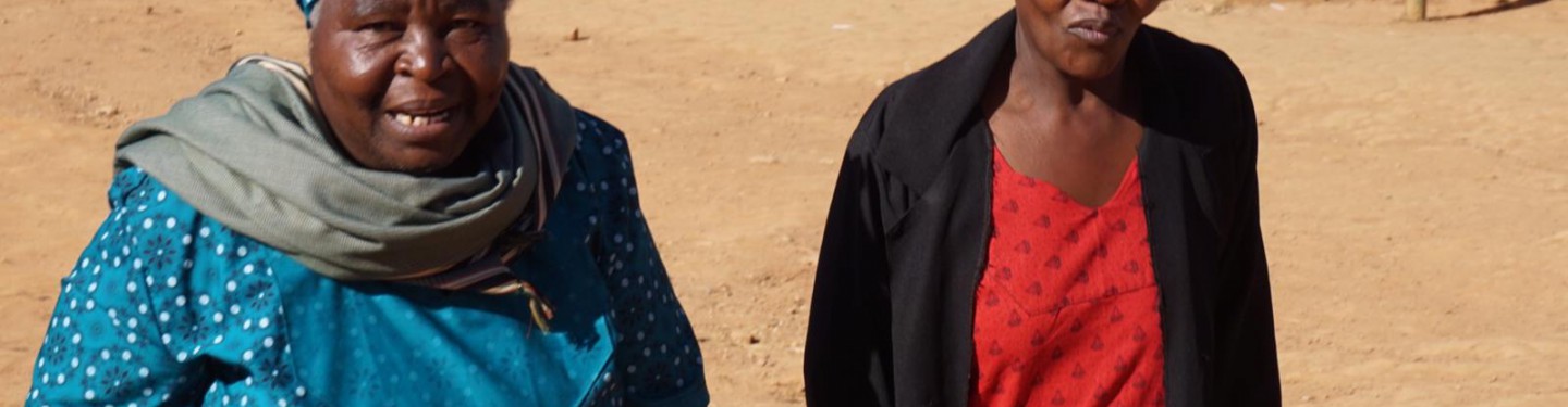 Two women on the street in Eswatini