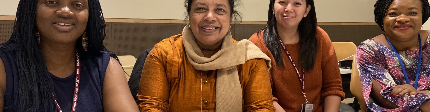 Women peacebuilders at the UN