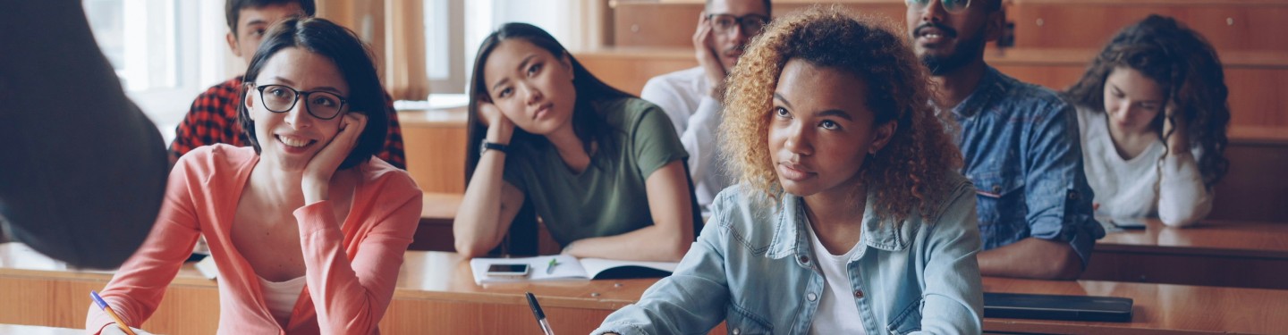 Image of college students in class