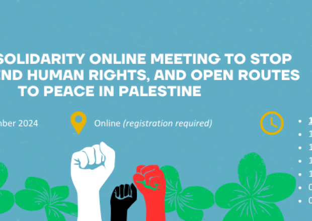 Global Solidarity Online Meeting to Stop War, Defend Human Rights, and Open Routes to Peace in Palestine