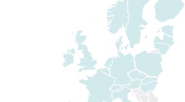 Map of Northern and Western Europe