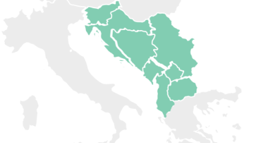 Map of Balkans