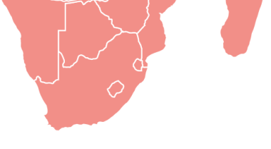 Map of Southern Africa