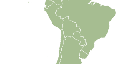 Map of Latin America and the Caribbean