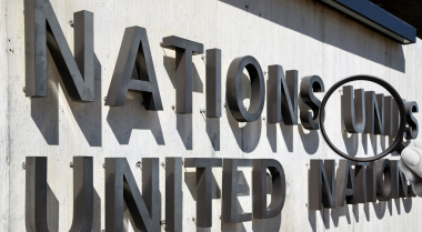 United Nations sign 