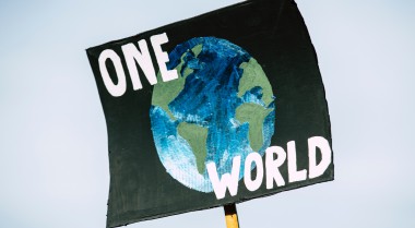 One world protest sign