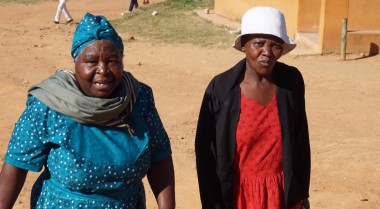 Two women on the street in Eswatini