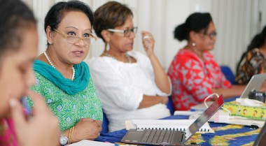 Women peacebuilders meeting in the Pacific